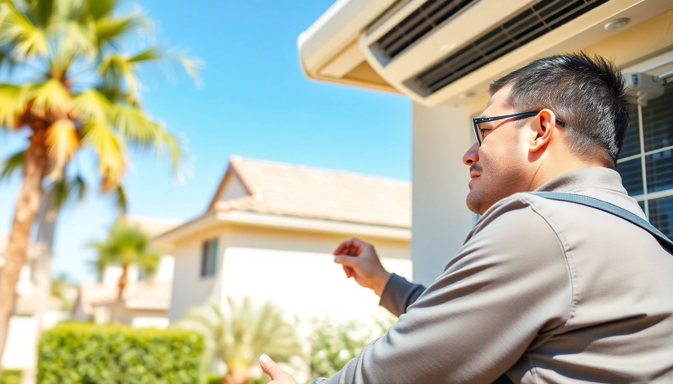 Skilled technician provides ac repair in Glendale, AZ on a sunny day, ensuring optimal performance.