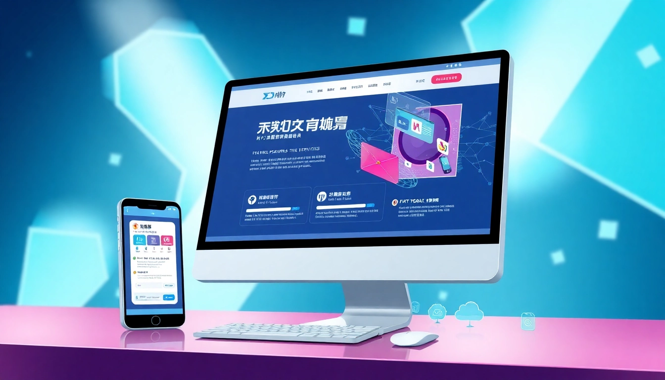 Explore features of 纸飞机官网 through a modern website interface showcased on devices.