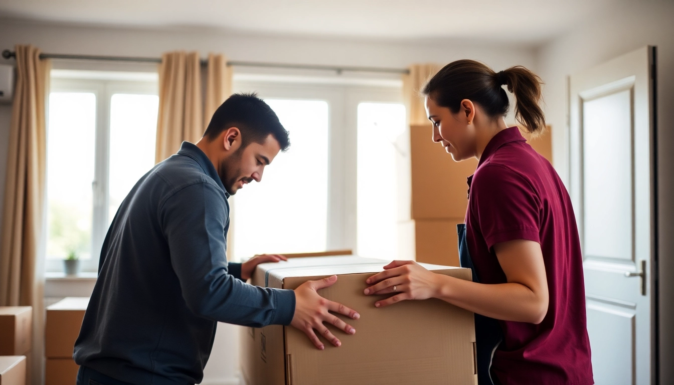 Umzugsfirma Erlangen expertly packing furniture for a stress-free moving experience.