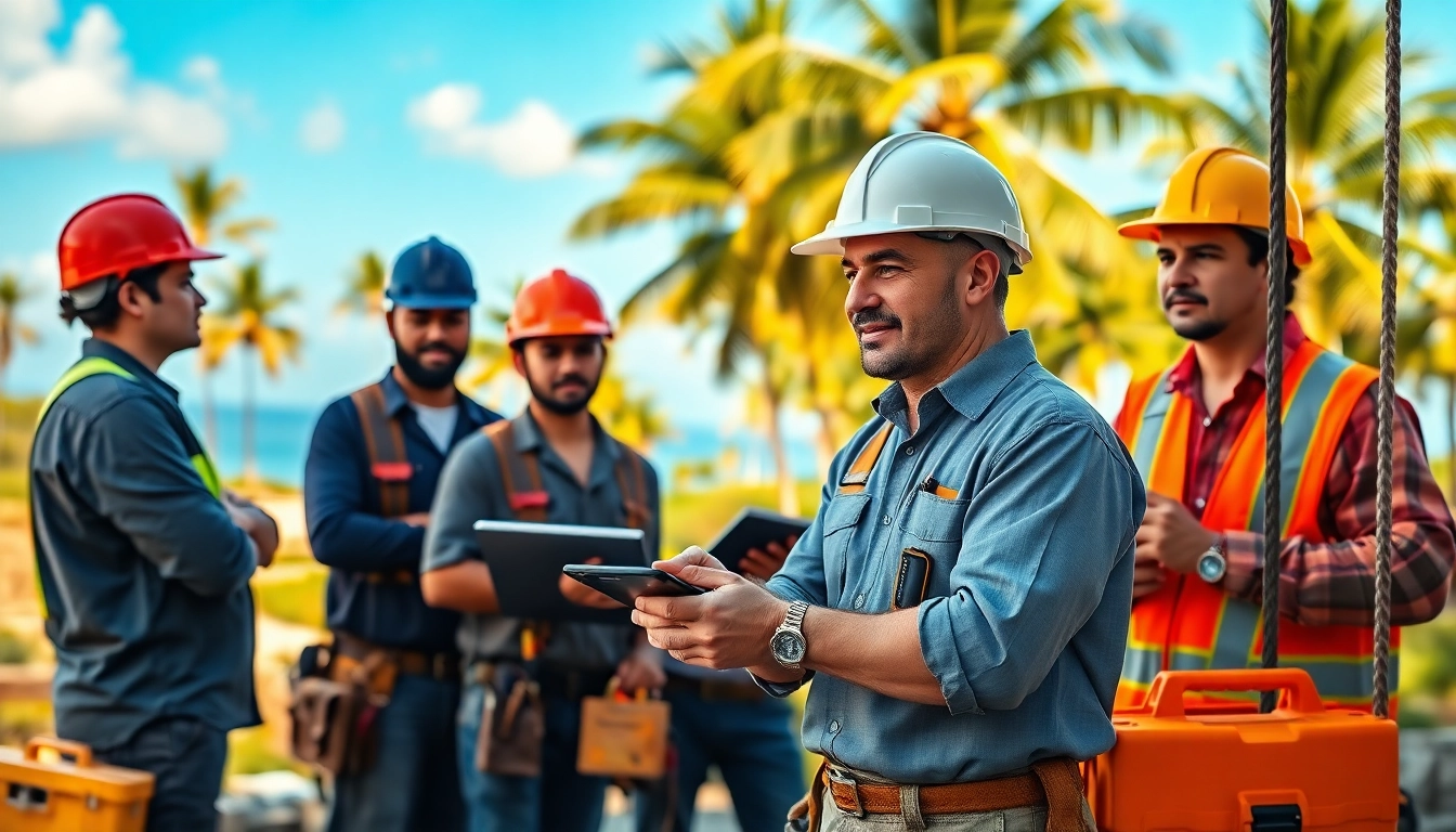 Training in electrician apprenticeship Hawaii with diverse apprentices learning hands-on skills.