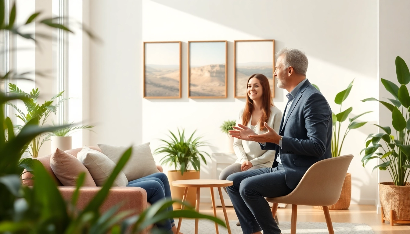 Mindfulness Coach UK providing a calming atmosphere for clients in a serene office.