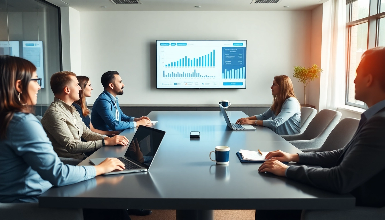 Optimize receivables with Axolt during a professional business meeting in a modern office setting.