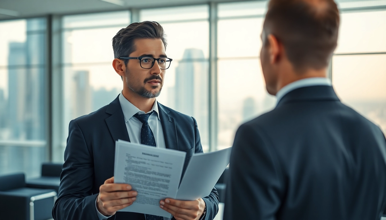 Learn about trademark registration in Dubai with a legal advisor in a professional office.