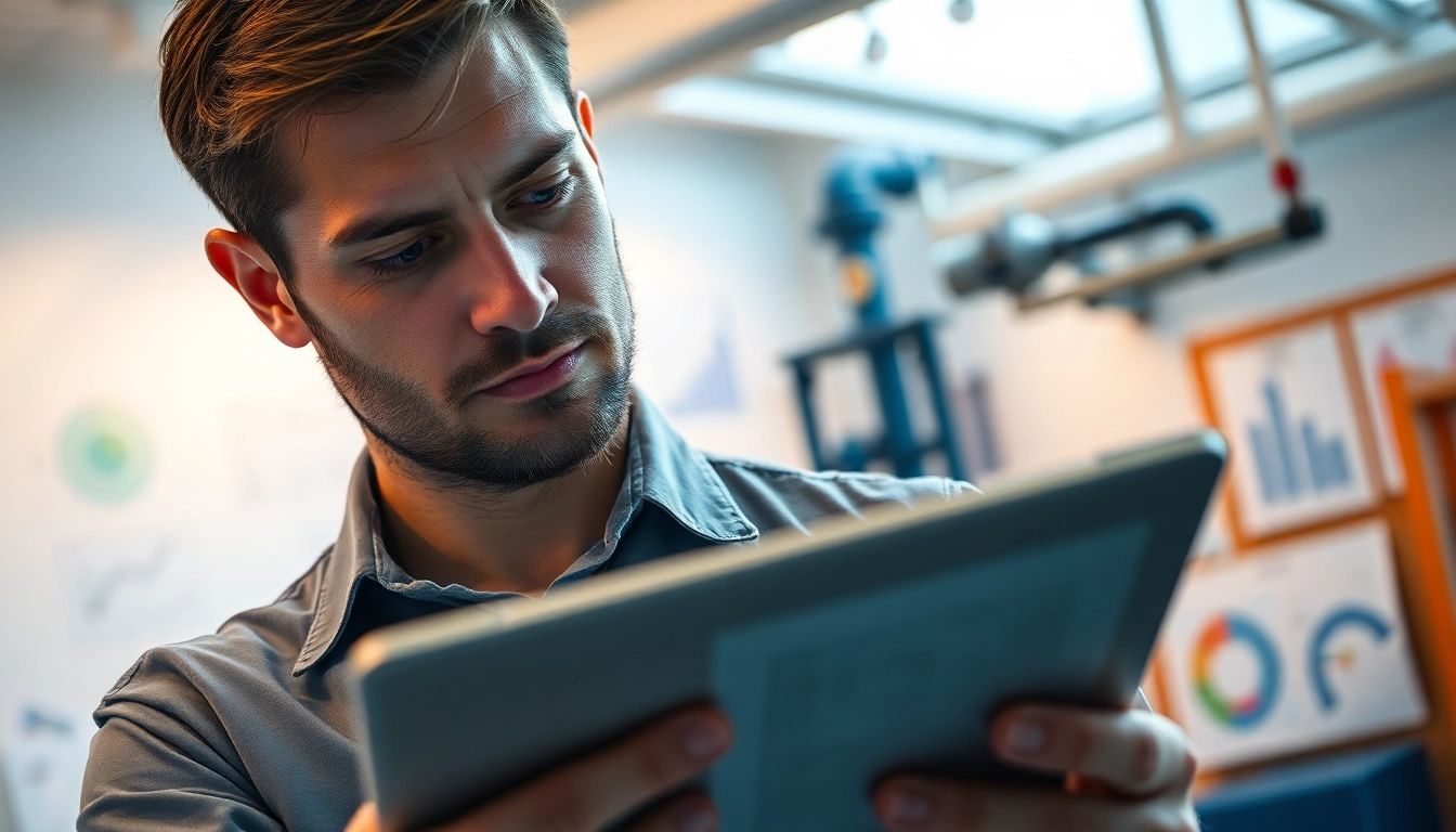 Pipe stress analysis company engineer focused on calculations in a bright office.