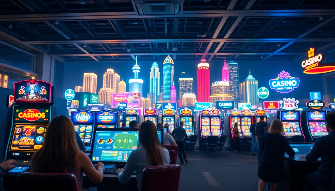 Players enjoying thrilling internet casinos with vibrant games and engaging experiences.