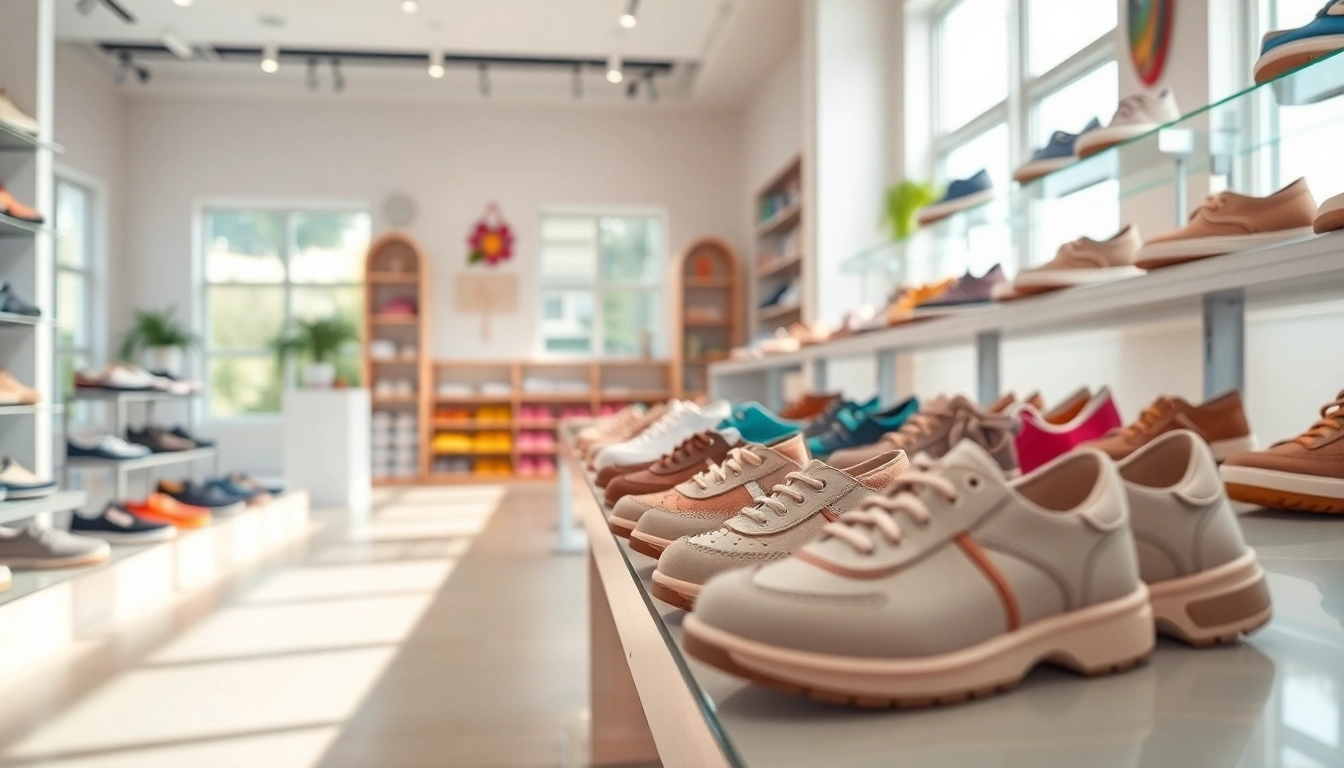 Finde hochwertige orthopädische Kinderschuhe in einem einladenden Kinderboutique-Umfeld.