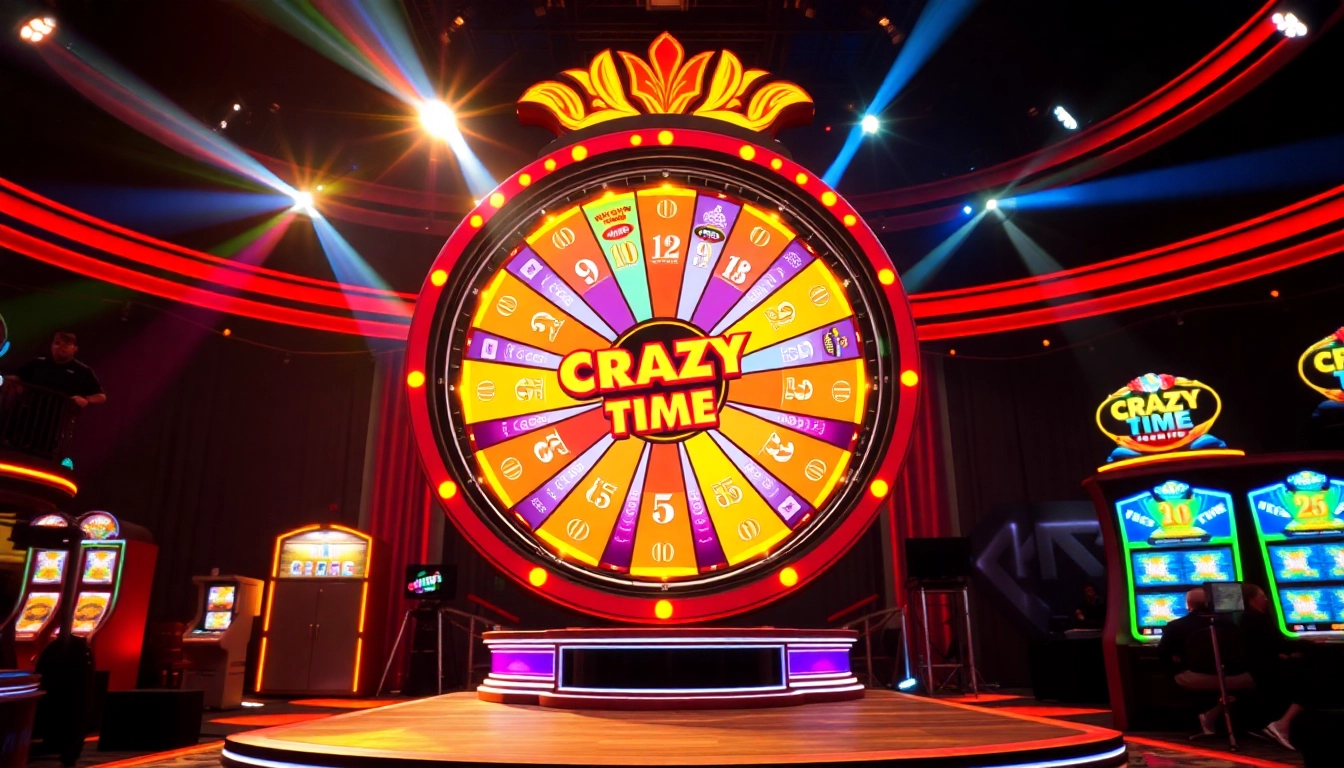 Experience the thrilling RTP Crazy Time gameplay with a vivid wheel and dynamic live presentation.