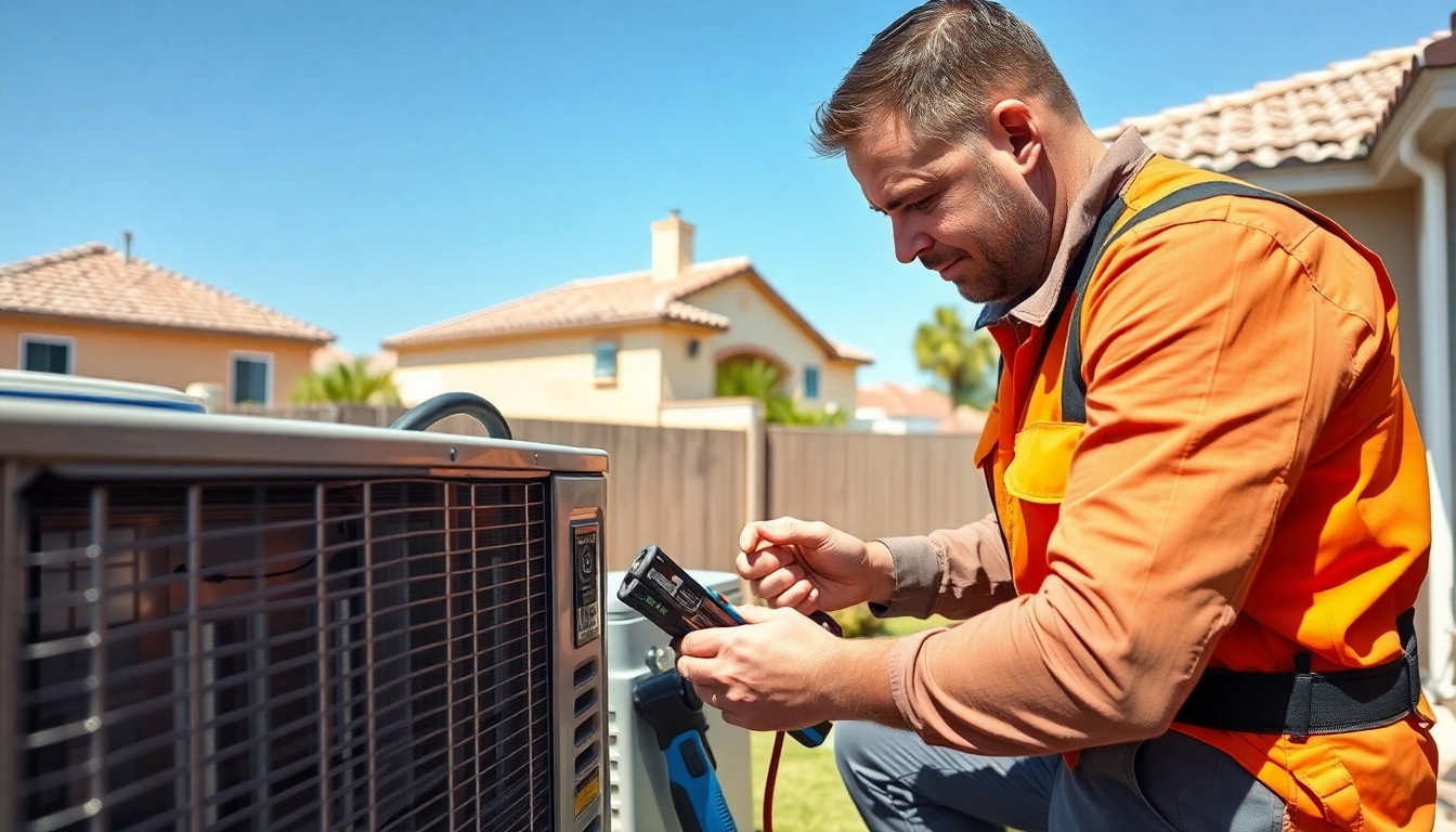 Expert technician performing AC repair in Glendale AZ with professional tools and equipment.