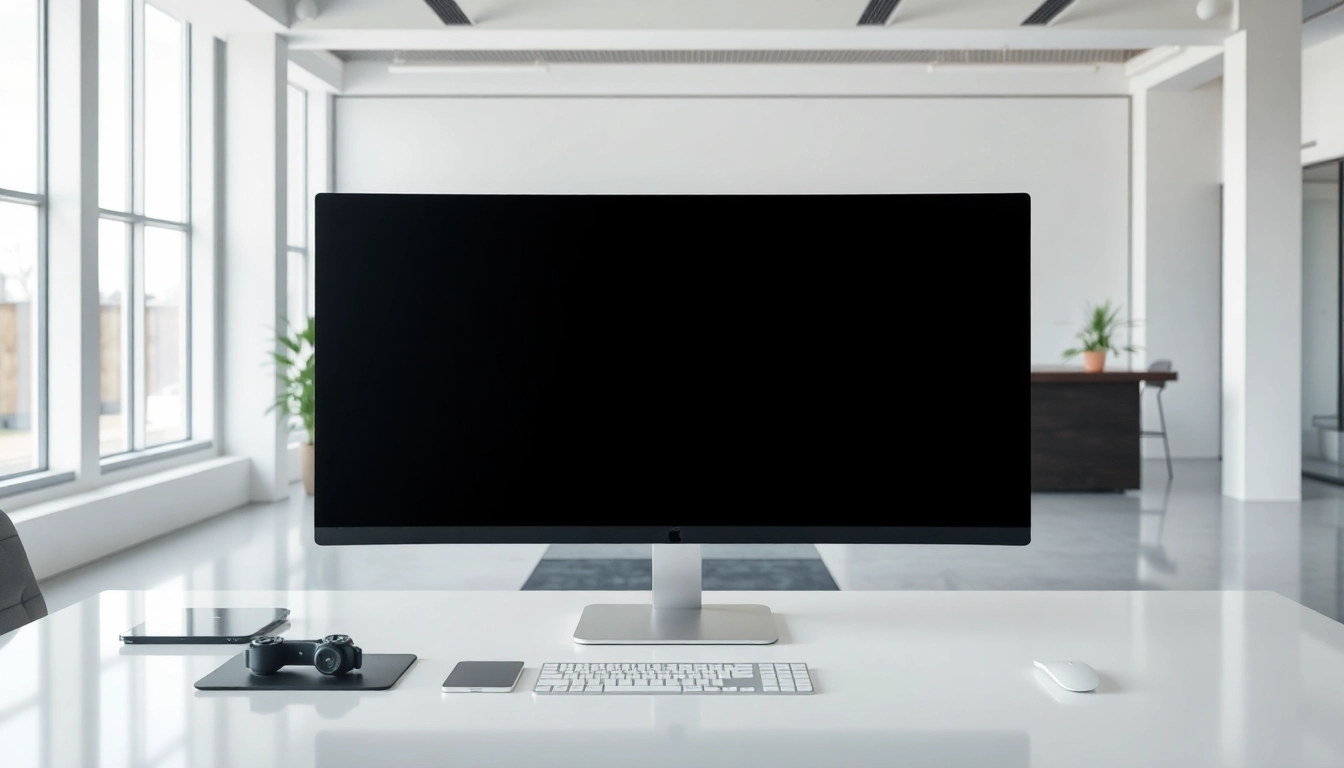 Buy Apple Pro Display XDR on a sleek desk in a modern office setting.