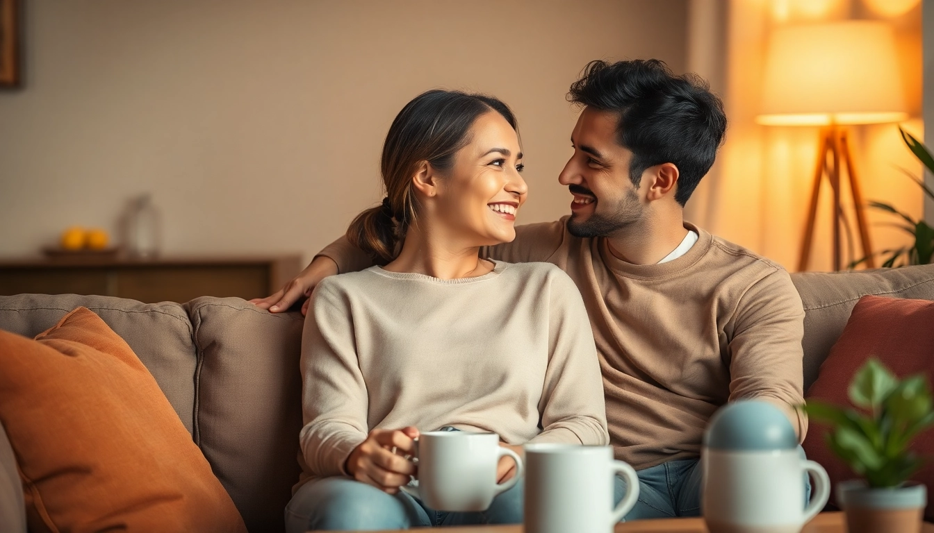Couple engaged in open conversation, representing communication in relationships.