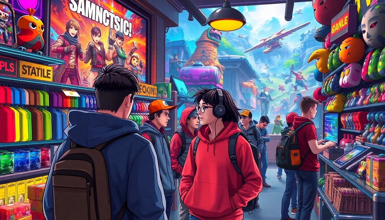 Tampilkan toko Game Items shops dengan berbagai item game menarik.