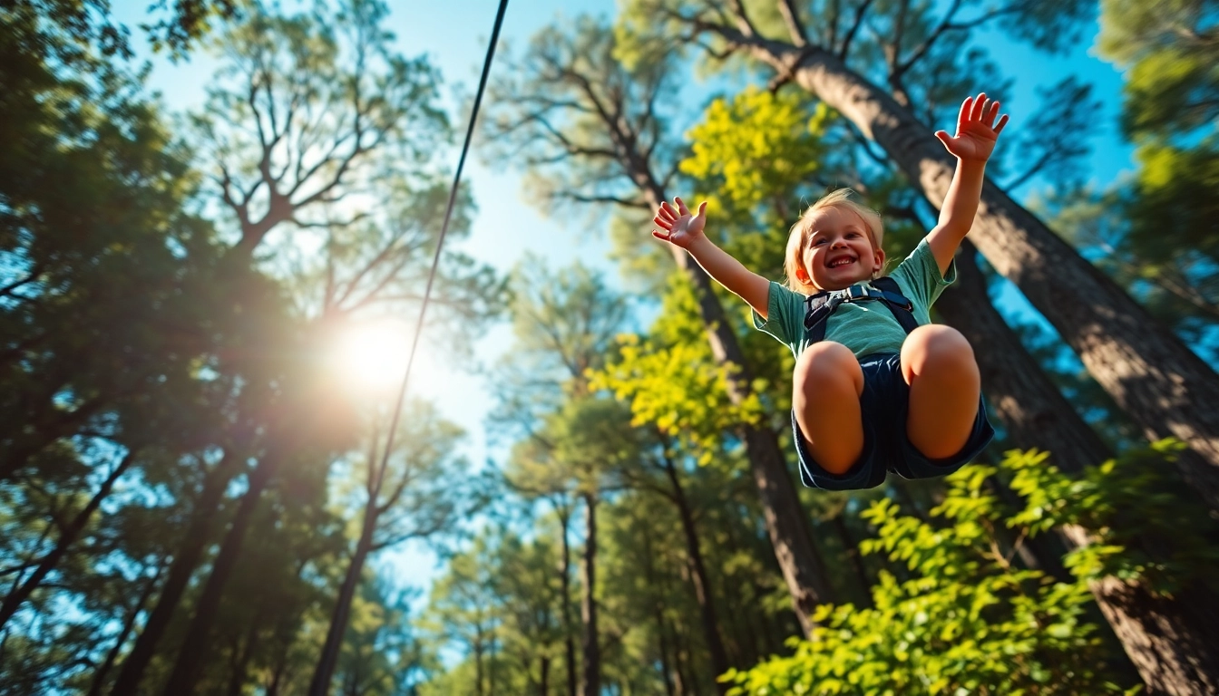 Experience the excitement of ZIP WIRE KITS with families enjoying thrilling aerial adventures.