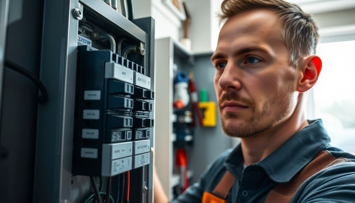 Inspecting an Electrical Panel Upgrade to enhance home power capacity and safety.