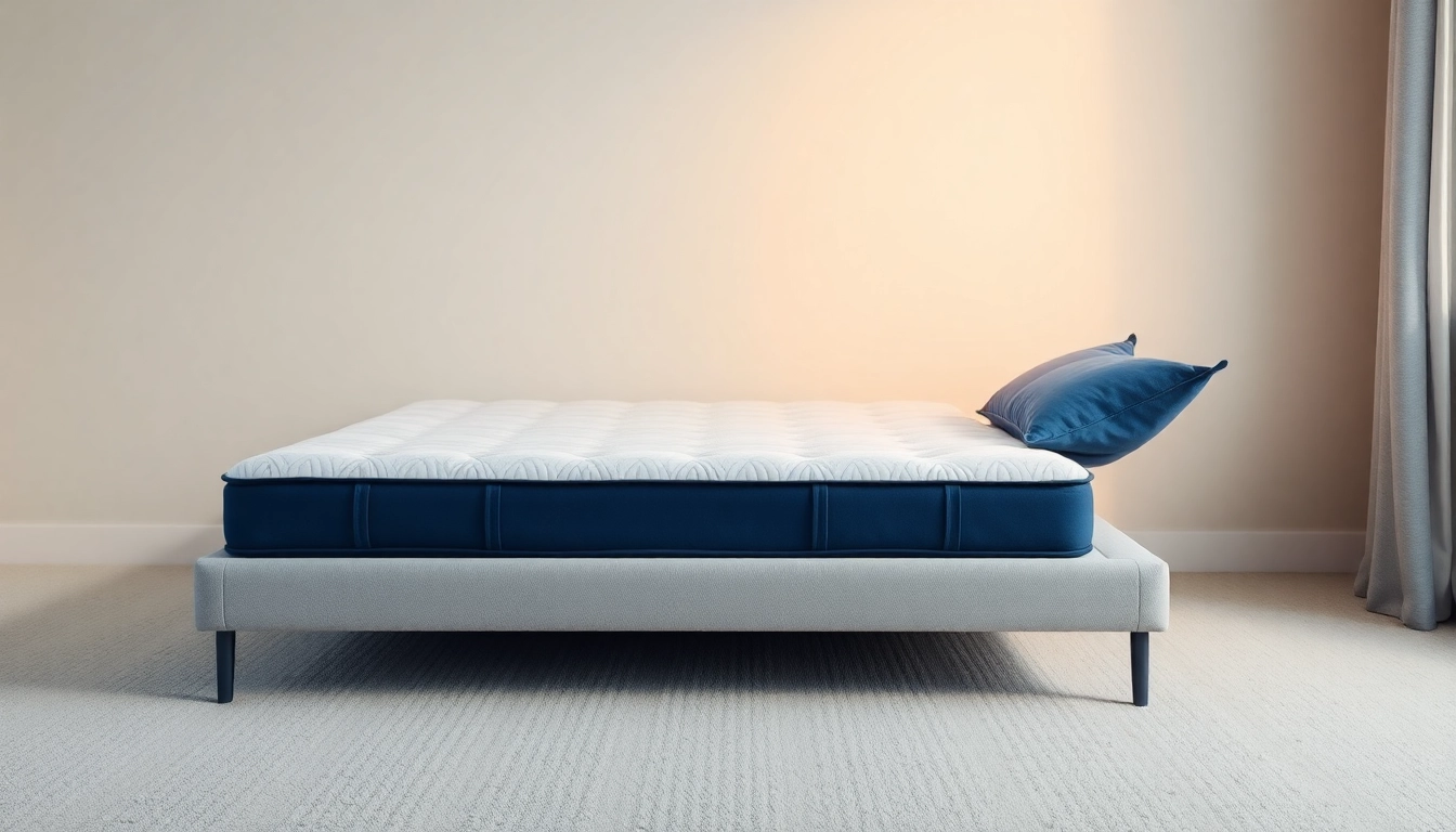 Materassi made in Italy di alta qualità, mostrando la comodità e il design elegante del prodotto.