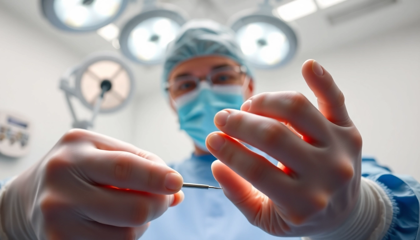 Behandlung in der Handchirurgie Braunschweig, erfahrene Chirurgen bei der Arbeit.